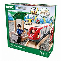 BRIO Rail & Road Travel Set
