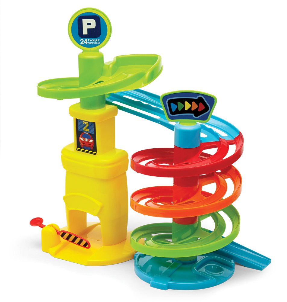 toy car spiral ramp