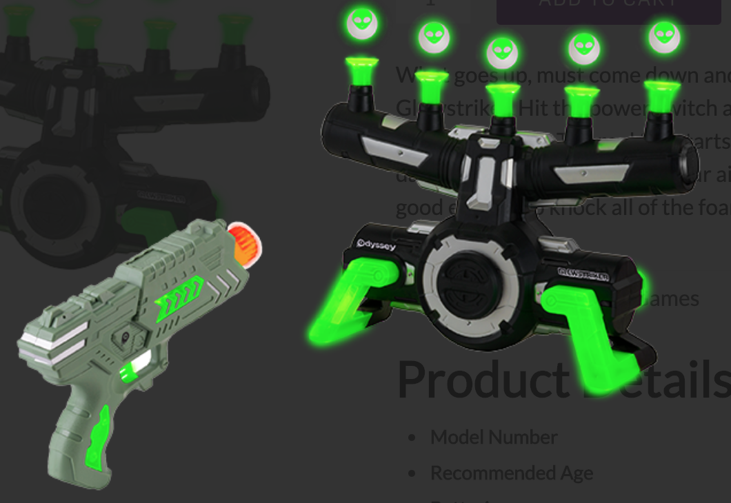 GlowStriker Glowin the Dark Target Challenge toys et cetera