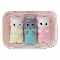 Calico Critters Persian Cat Triplets