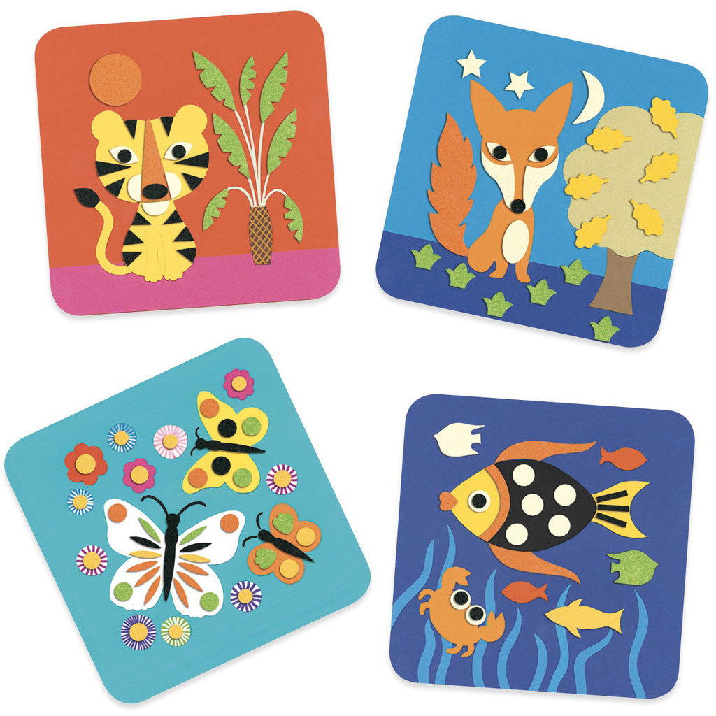  DJECO Sweet Nature Collage Paper Craft Kit : Toys & Games