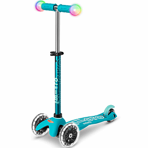 Micro Mini Deluxe Magic LED Magic Scooter - Aqua
